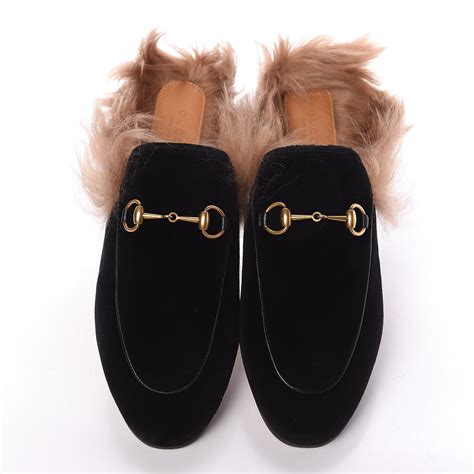 gucci slides with fur women